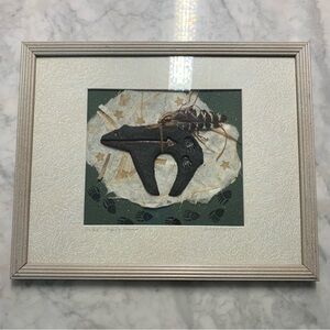 “bear Spirit” Navajo Fetish Bear Mixed Media Art Bear Paw Paperwork’s 15x12”
